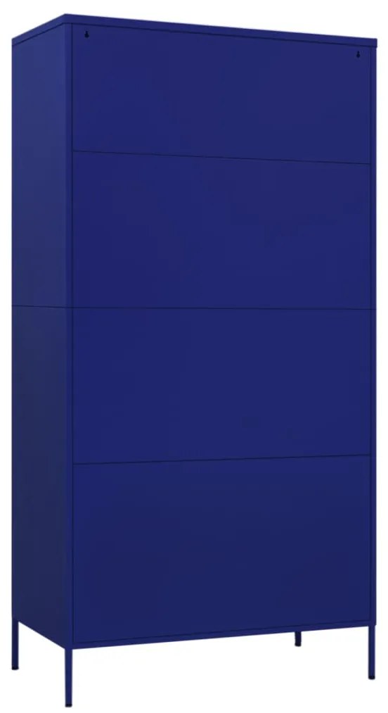 Roupeiro 90x50x180 cm aço azul-marinho