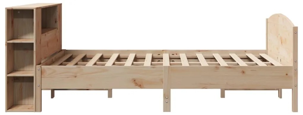 Cama com estante sem colchão 120x190 cm pinho maciço