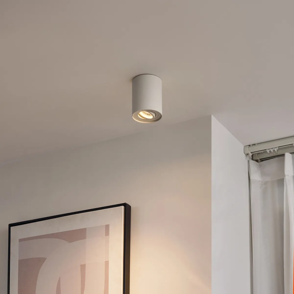Foco de Superfície Moderno Bege GU10 50mm Rotativo e Inclinável - Rondoo Up