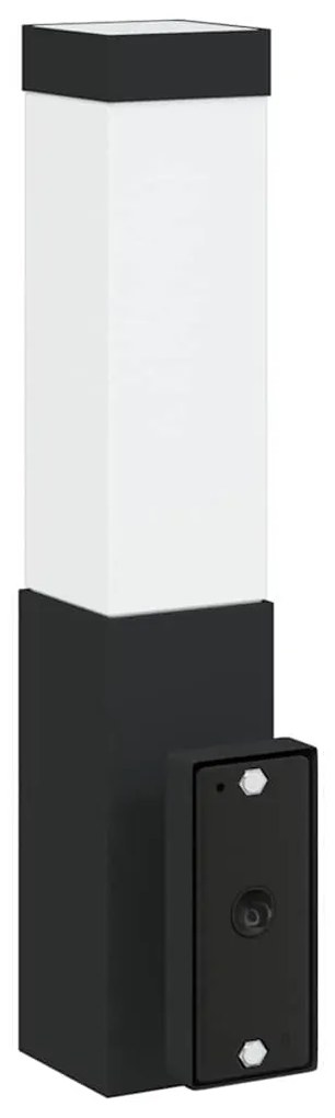 Luzes de Parede 2 pcs Preto Aço Inoxidável IP44