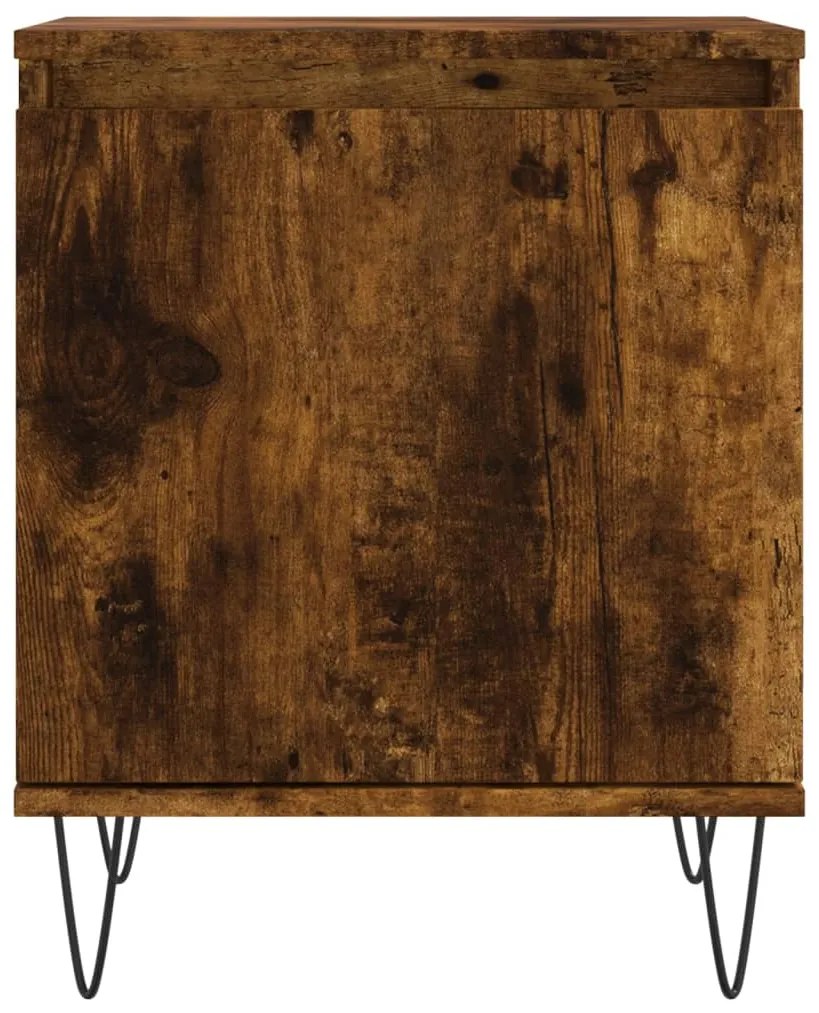 Mesa de cabeceira 40x30x50 cm deriv. madeira carvalho fumado