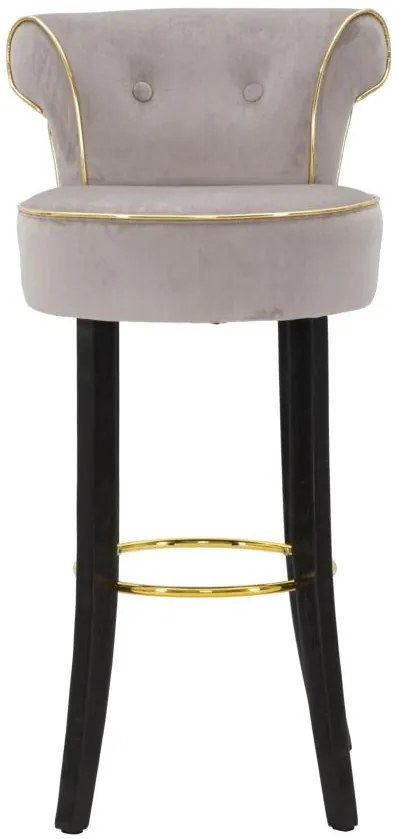 BANCO DE BAR LUXY 46X48X96 CM CINZENTO