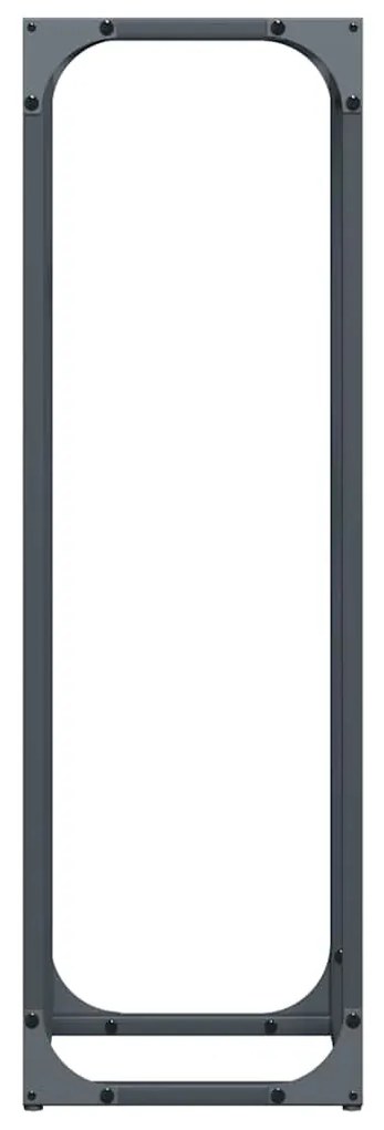 Suporte para lenha 25x25x80 cm aço laminado a frio antracite