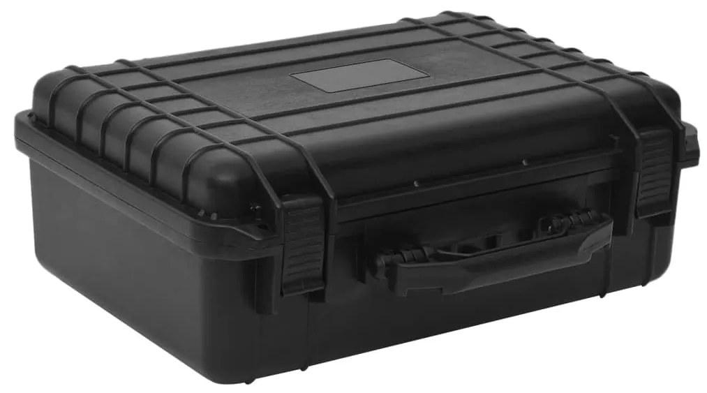 vidaXL Mala de viagem portátil 47x36x18 cm PP preto