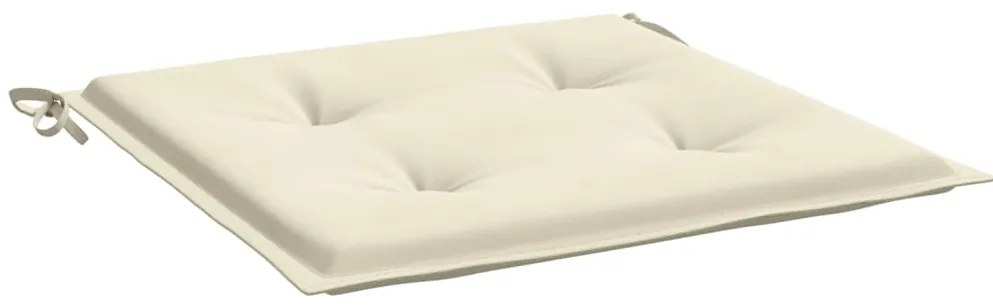 Almofadões p/ cadeiras de jardim 4 pcs tecido oxford creme