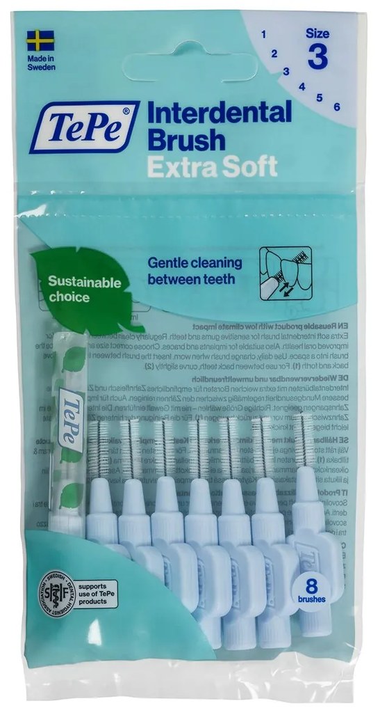 Escovas interdentais Tepe Azul Super suave (8 Peças)