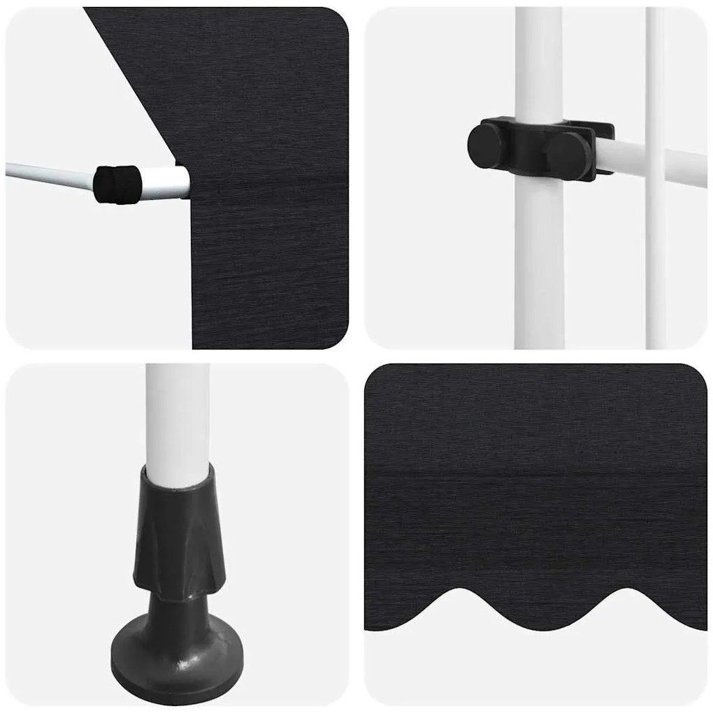 Toldo retrátil manual 200 cm antracite