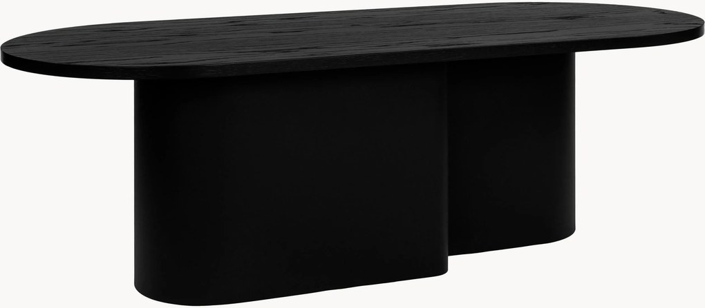 Mesa de centro oval em madeira Looi