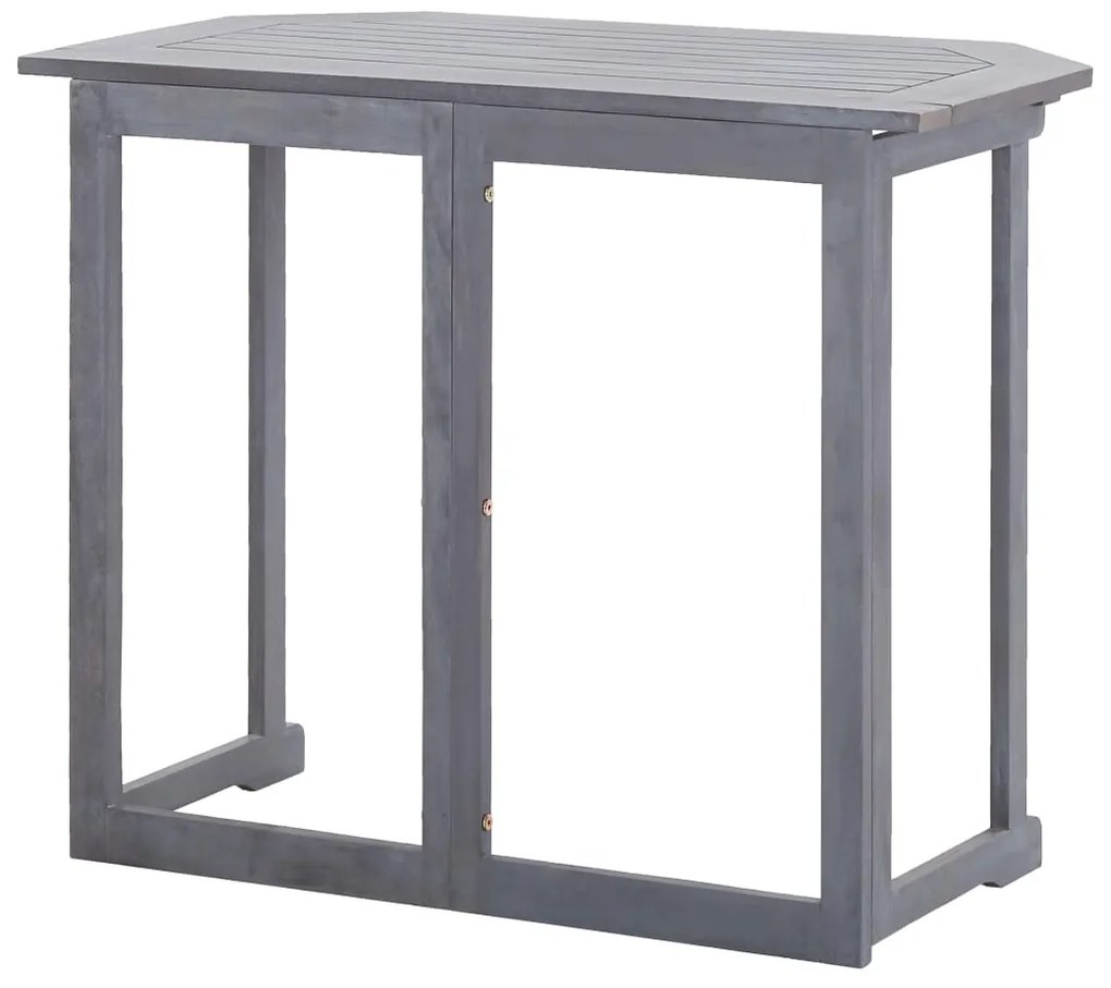 Mesa de varanda dobrável 90x50x74 cm madeira de acácia maciça