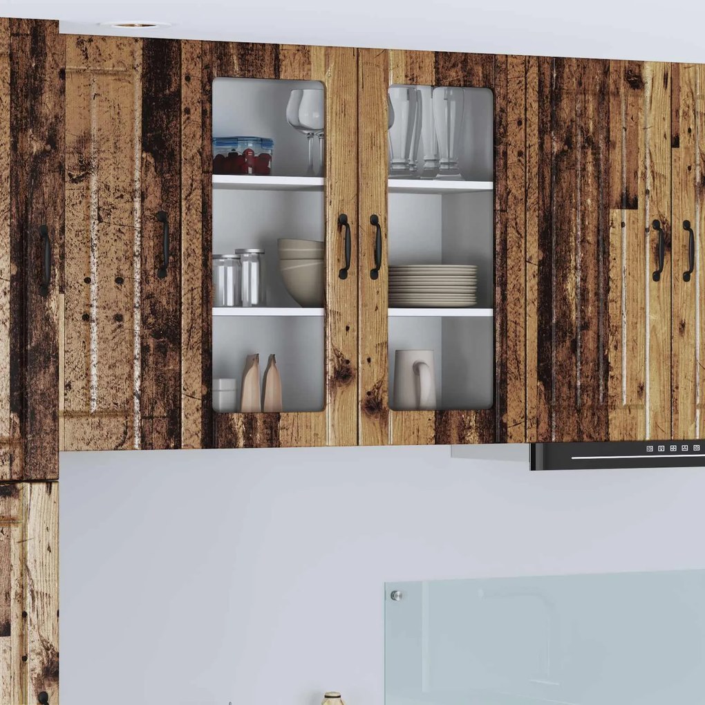 vidaXL Armário de Cozinha Madeira antiga 80 x 31 x 80 cm