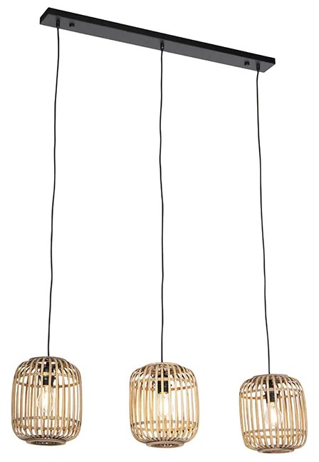 Candeeiro de teto rústico em vime 3 luzes - Manila