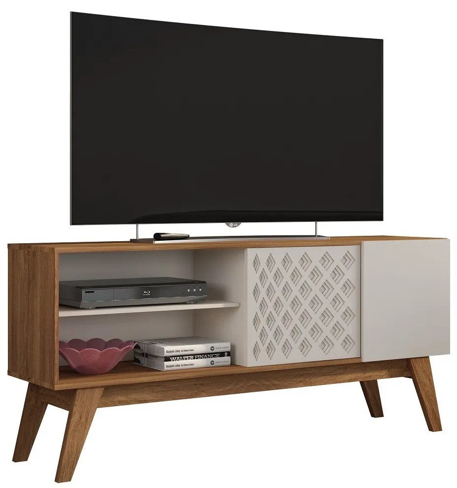 Móvel TV PREMIUM – 150x37,5x67,5 cm – MDP Matte e Casca de Ovo com Por