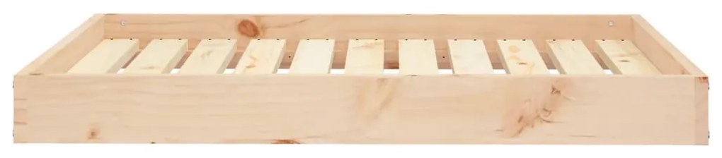 Cama para cães 91,5x64x9 cm madeira de pinho maciça