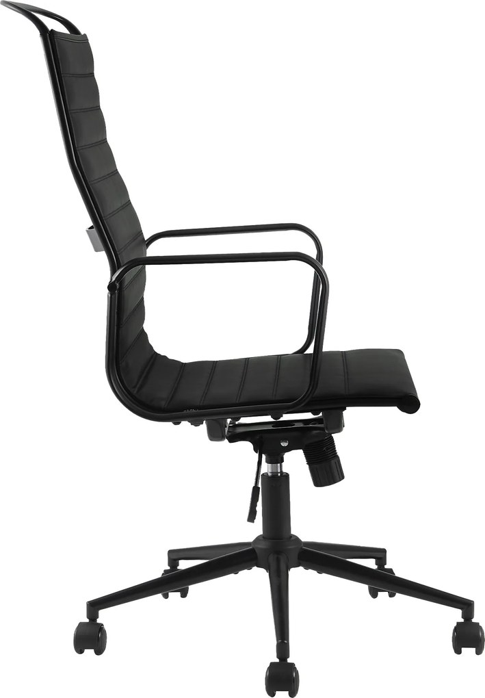 Cadeira de Escritório Couro Sintético Preto