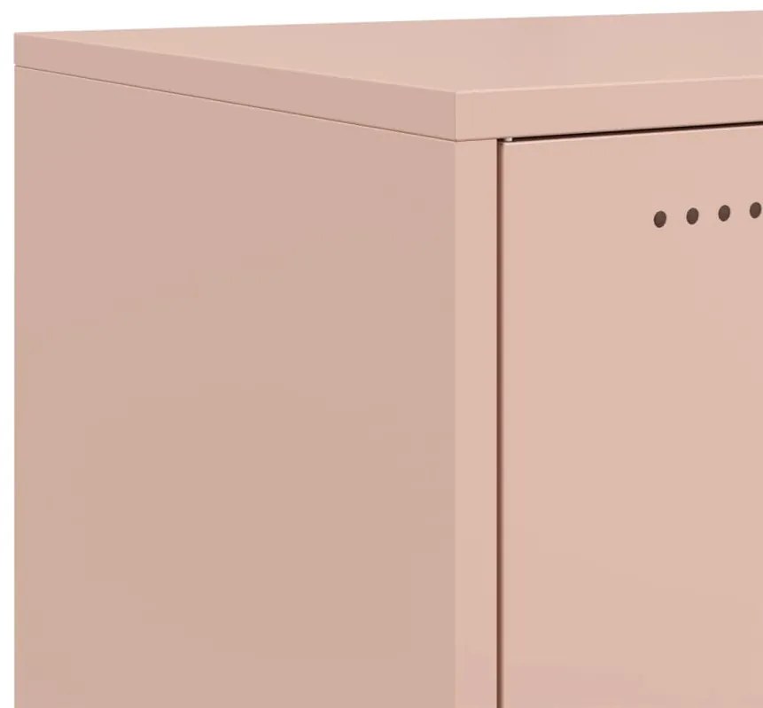 Móvel de TV 100,5x39x43,5 cm aço rosa