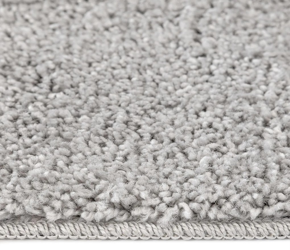 Tapete Shaggy com Fundo de Látex Cinza 240x340 cm