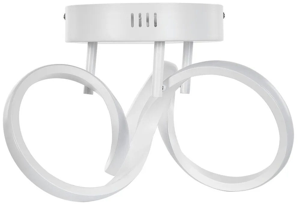 Candeeiro de teto LED em metal branco MONGO Beliani