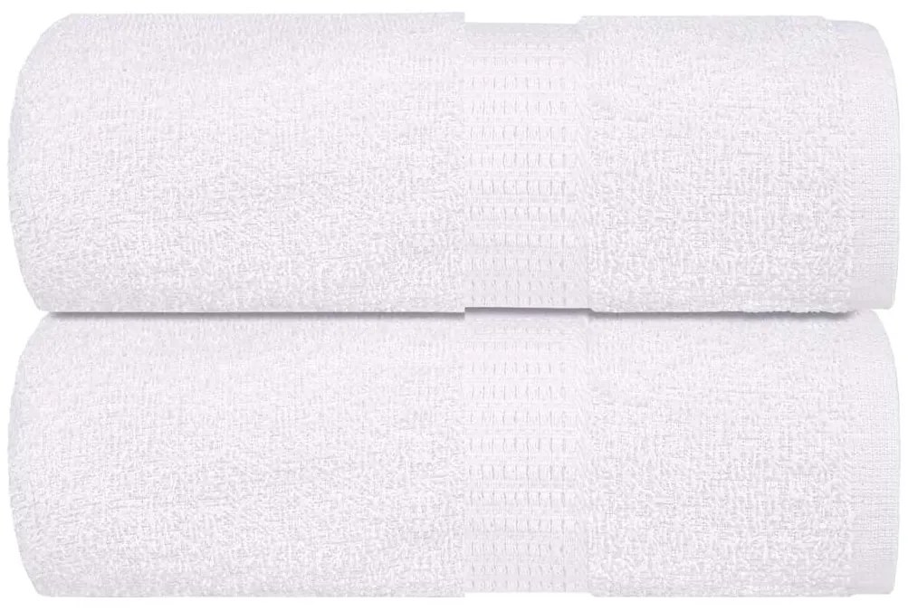 Toalhas de mãos 2 pcs 30x30 cm 360 g/m2 100% algodão branco
