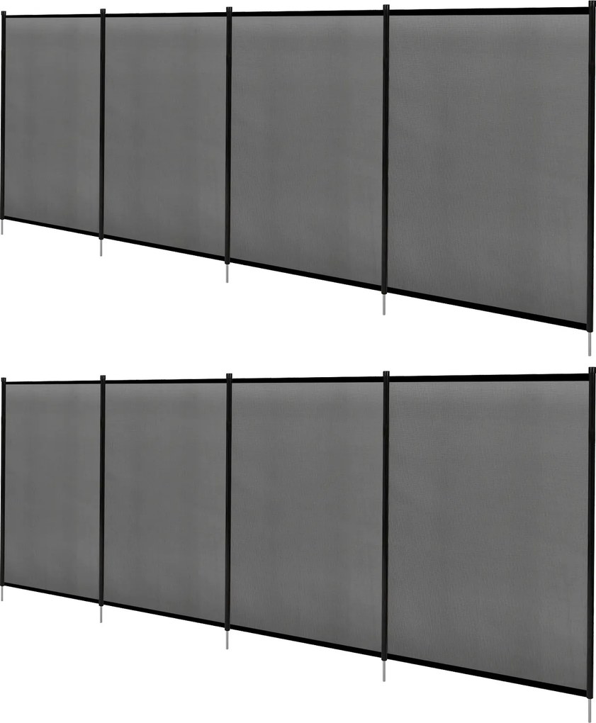 Conjunto de 2 Barreiras de Segurança para Piscina da Teslin Dimensões por barreira: 360 x 125 cm – Proteção para Varandas, Barreira Ocultante, Proteçã