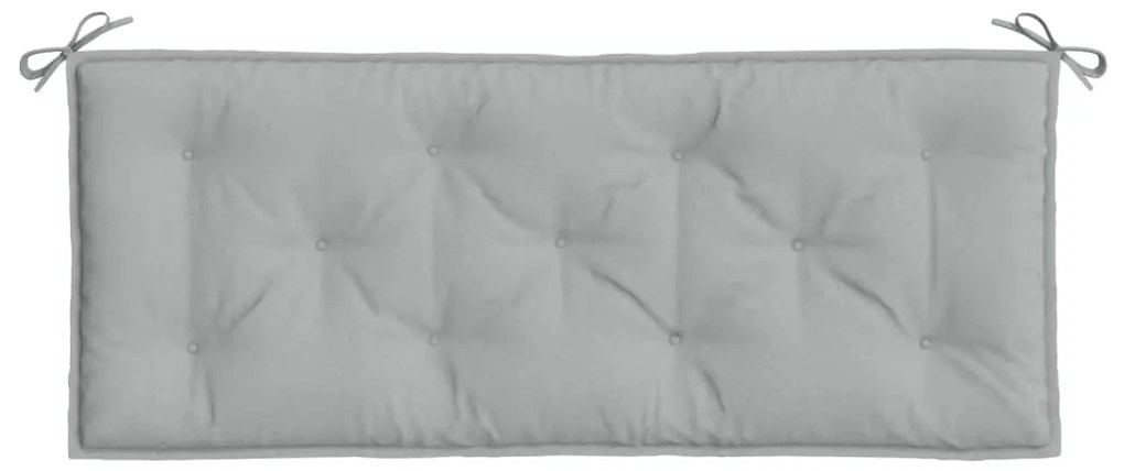 Almofadões banco jardim 2pcs 120x50x7cm mesclado cinza-claro