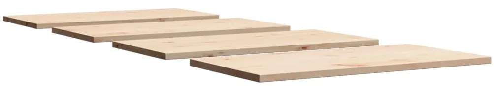 Tampos de mesa retangulares 4 pcs 100x50x2,5 cm pinho maciço