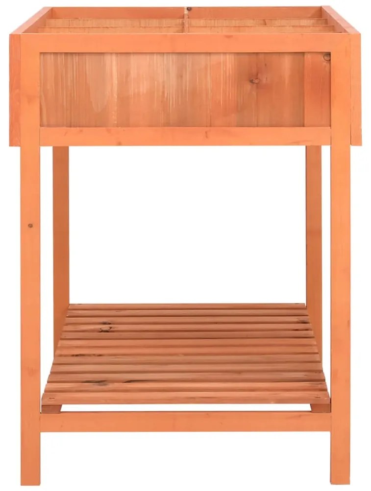 Floreira para ervas aromáticas 80x60x80 cm abeto maciço