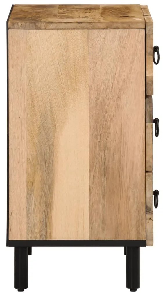 Mesa de cabeceira 50x33x60 cm madeira de mangueira maciça