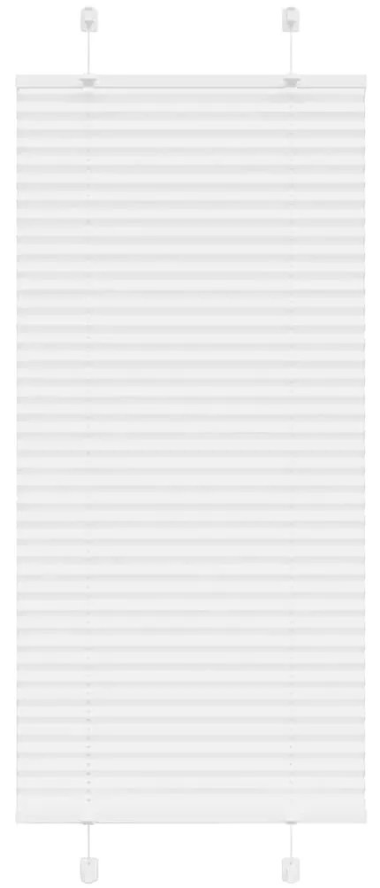 Branco Plissada Cega 55x150 cm Largura Tecido 54,4 cm Poliéster