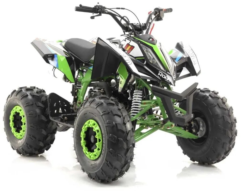 Moto infantil 4 RFZ Falcon Gasolina 140cc R8 semi-automático Verde