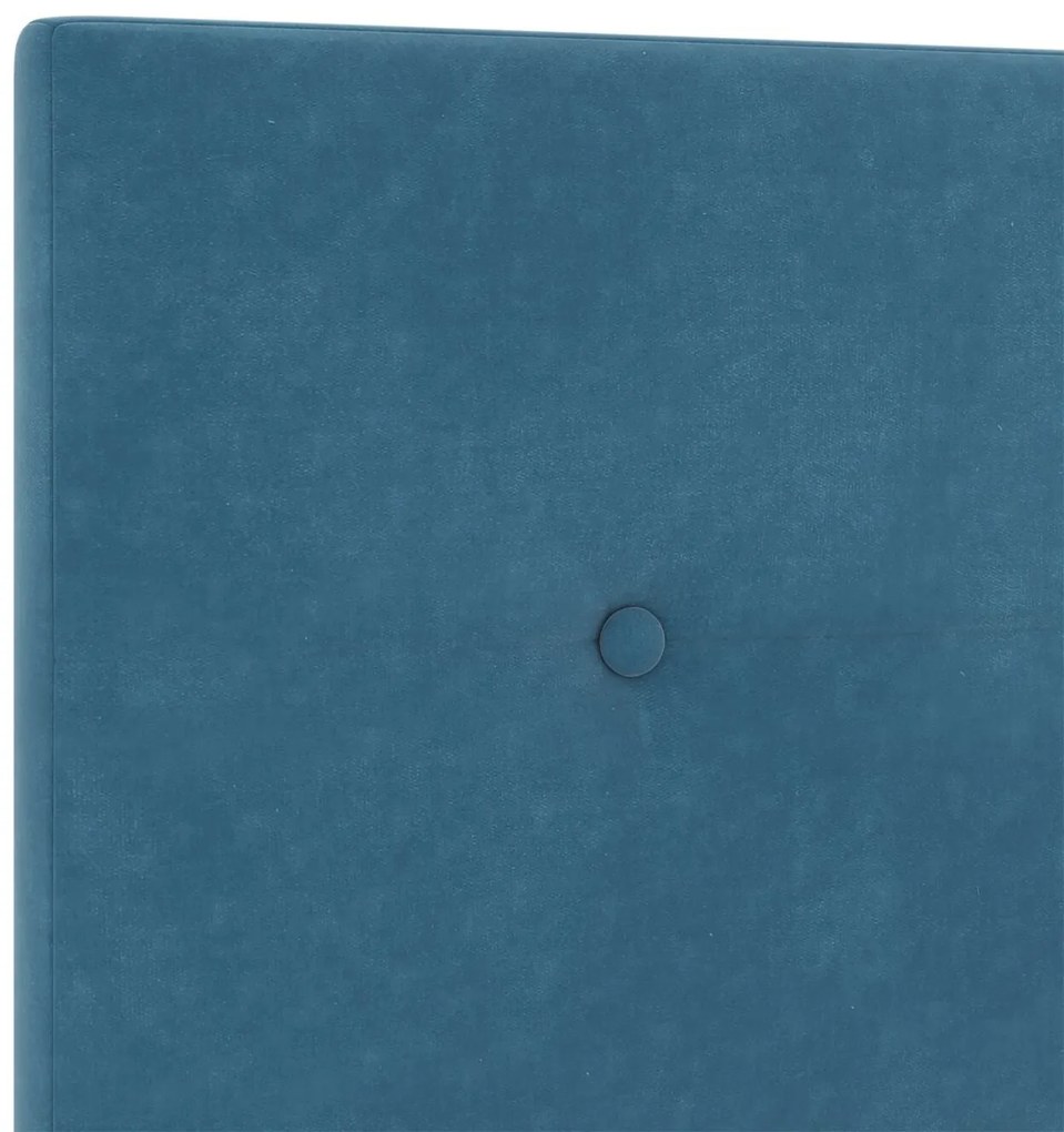 Estrutura de Cama vidaXL Azul Escuro 120x190 cm Veludo