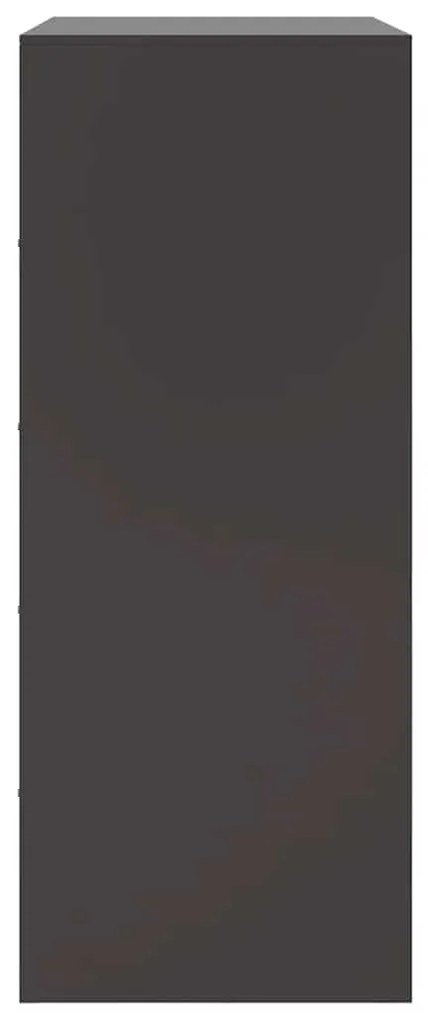 Aparador alto 67x39x95 cm aço preto