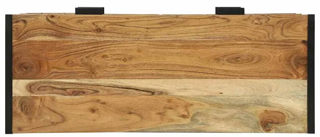 Mesa de Consola 90x35x80 cm Madeira Sólida Acácia