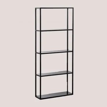 Estante Modular De Parede 60x140 Cm Em Aço Thura Negro-de-fumo - Sklum