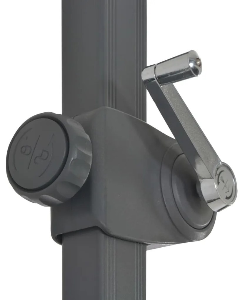 Guarda-sol de jardim com base portátil antracite