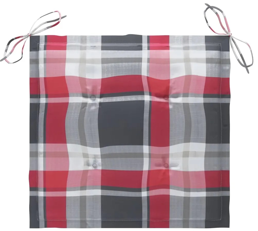 3 pcs conj. jantar dobrável exterior c/ almofadão teca maciça