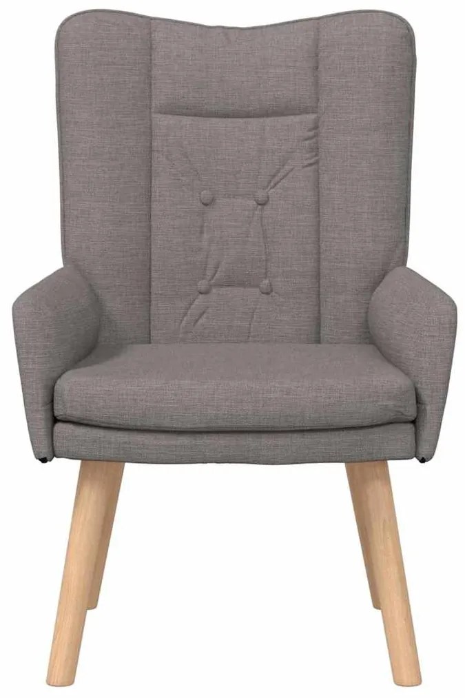 Cadeira Relaxante vidaXL em Tecidos Taupe