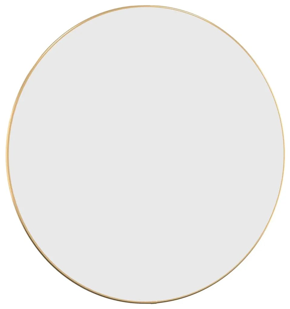 Espelho de parede redondo Ø 60 cm dourado