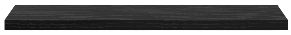 Prateleiras de Parede Carvalho Preto MDF 40 x 10 x 1.5 cm