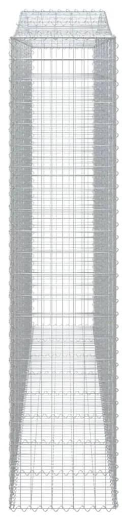 Cestos gabião arqueados 10 pcs 400x50x220/240 ferro galvanizado