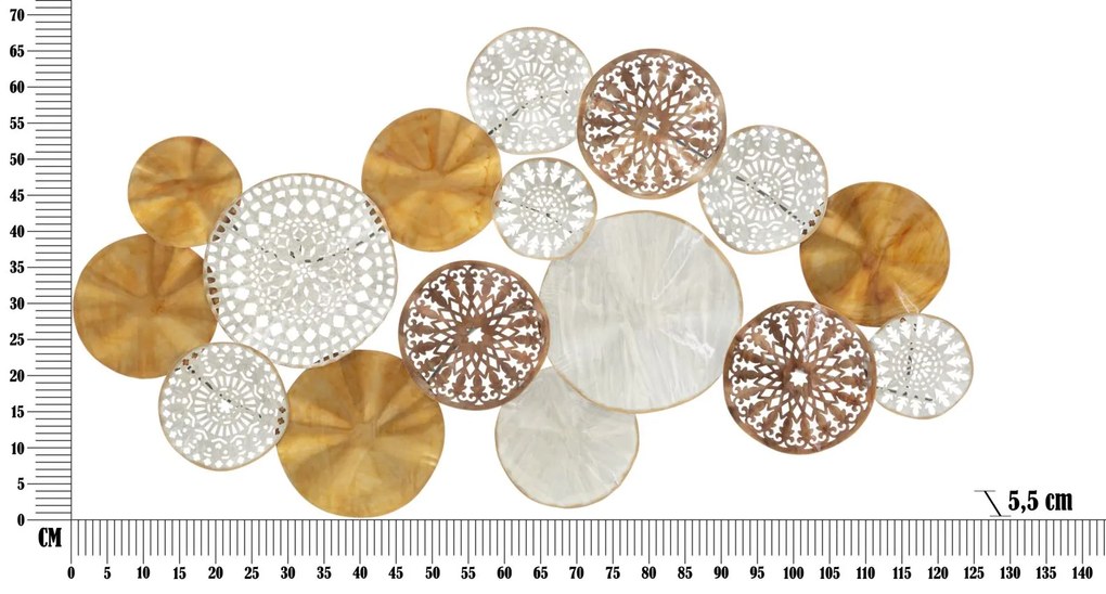 DECORAÇÃO DE PAREDE TRIBY 125X5,5X68,5 CM MULTICOLORIDO