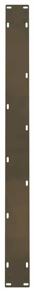 Pés para mesa de jantar em aço natural, 2 peças, 90x (72-73) cm, aço