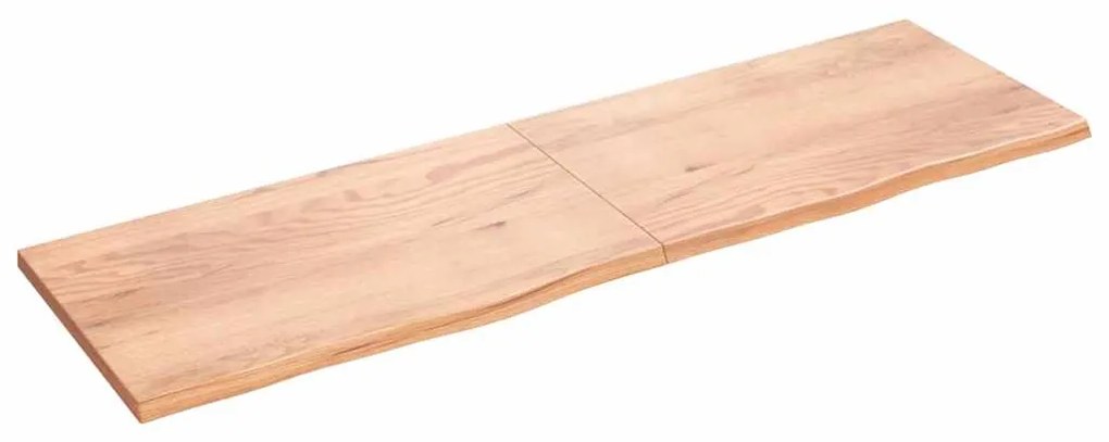 Prateleira de parede 200x60x(2-4) cm carvalho tratado castanho