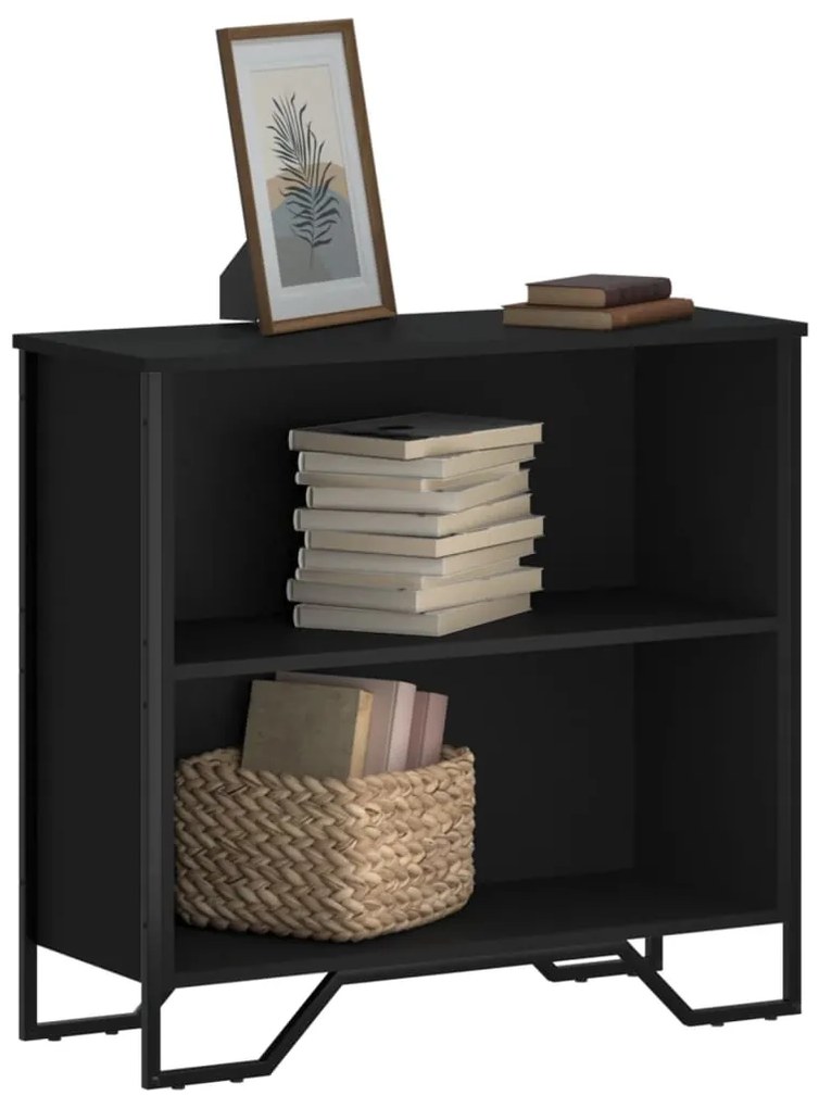 vidaXL Estante 80x31x74,5 cm derivados de madeira preto