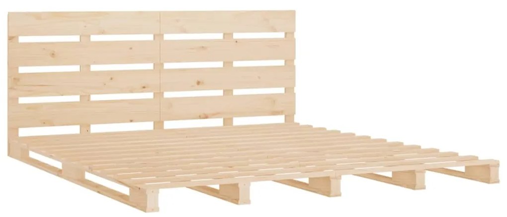 Cama sem colchão 140x190 cm madeira de pinho maciça