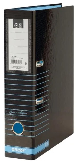 Pasta Arquivo Ancor Lombada Larga Classico Azul Riscas 8001 Classic Stripes