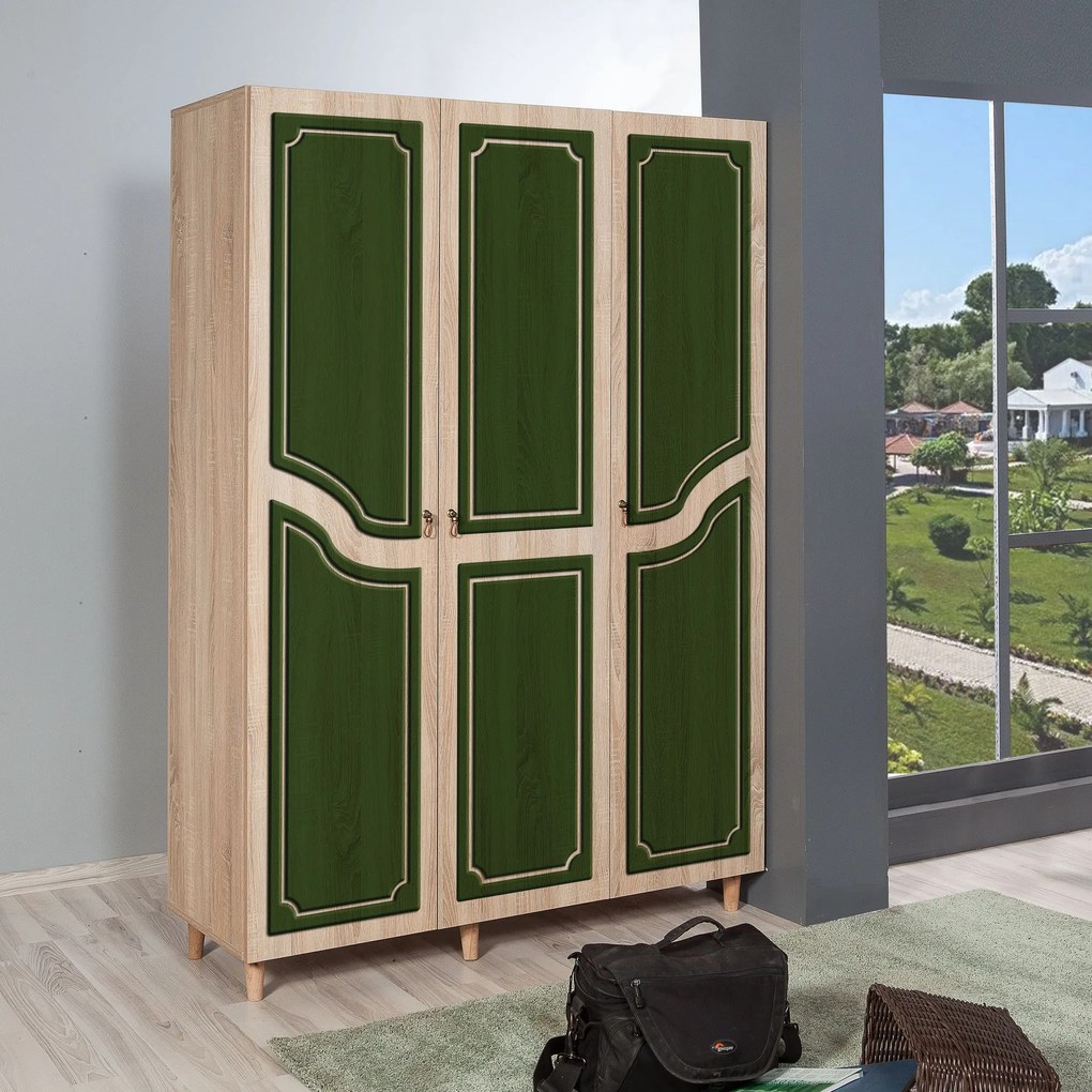 Roupeiro Mode – Carvalho Sonoma – 135 cm x 192 cm x 52 cm