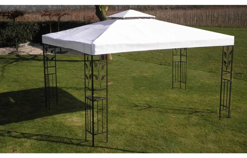vidaXL Gazebo 3x4 m branco