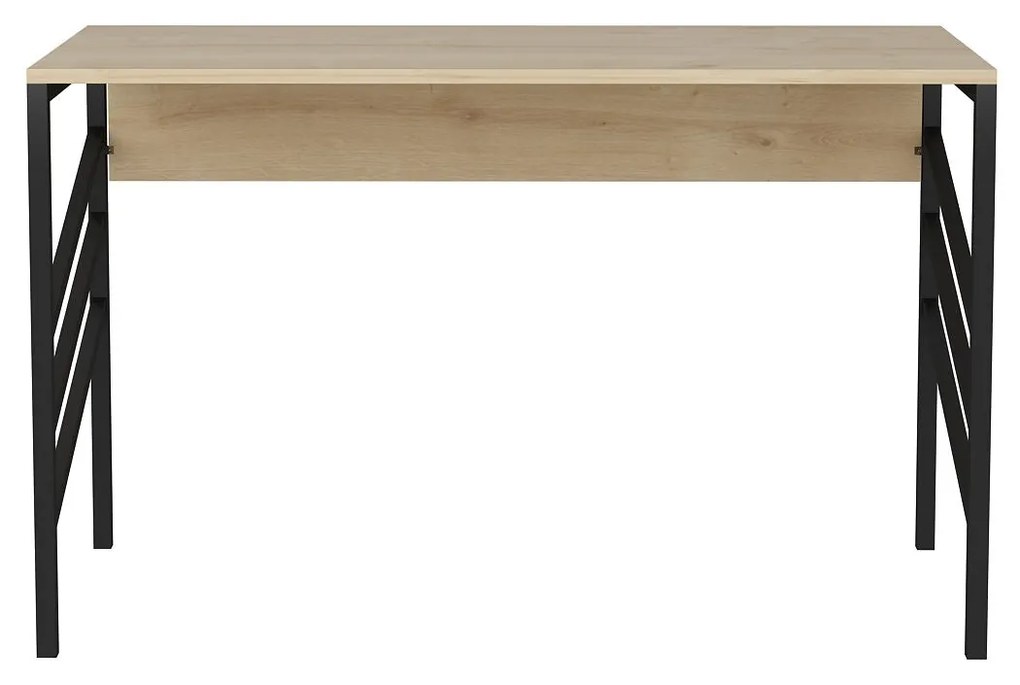 Secretária de Estudo Josephine – Preta e Carvalho – 120x60x74,8 cm