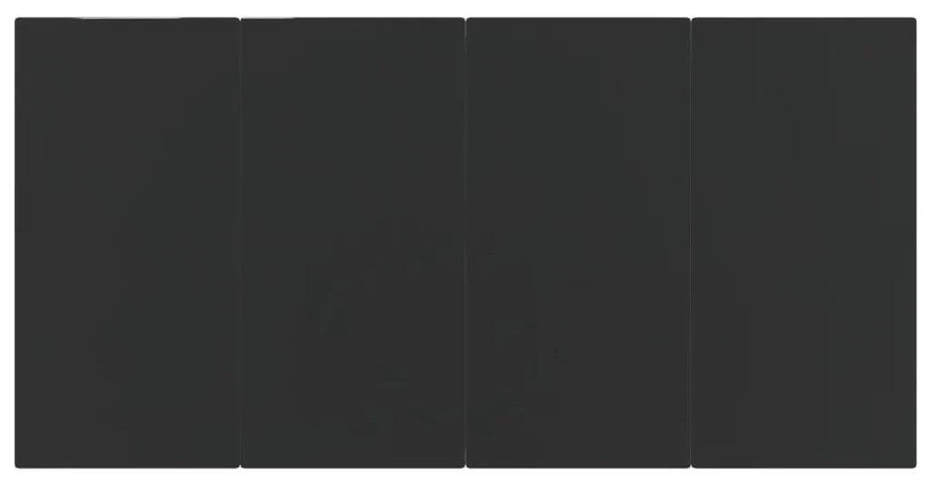 5 pcs Conjunto de jantar para jardim preto