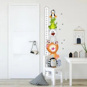 Autocolante - Medidor com animais II - 180cm